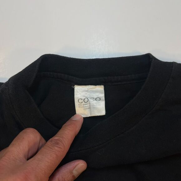 Vintage COCO CHANEL Spirit of Chanel 1996 Long Sleeve T SHIRT Sz Mens L - Picture 3 of 4